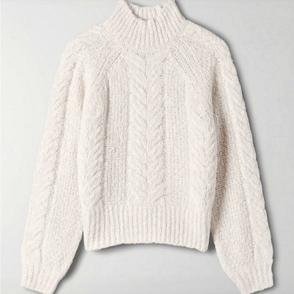 SUNDAY BEST Melly Sweater Alpaca Wool XS White ARITZIA - Picture 6 of 11